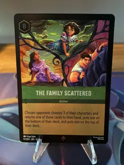 Disney Lorcana TCG - The Family Scattered 97/204 - Super Rare Foil - Wilds - Image 1