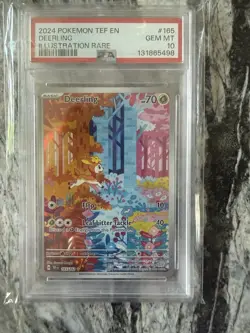 Pokemon Deerling TCG Card 165/162 Temporal Forces PSA 10 - Image 1