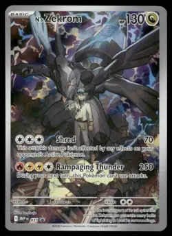 Pokemon Cards N's Zekrom 031 Mega Evolution Promo NM *5 - Image 1