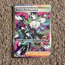 Roxie's Performance SIR 121/086 Chaos Rising CRI Pokemon Card - Image 1