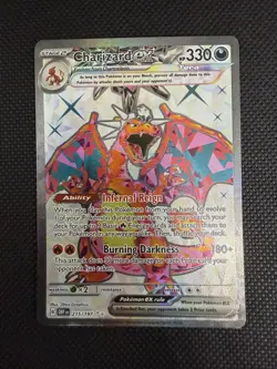 Charizard EX 215/197 Pokemon Card OBF, Mint Condition - Image 1