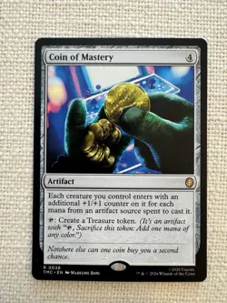 Coin of Mastery R0038 Commander: Teenage Mutant Ninja Turtles MTG NM - Image 1
