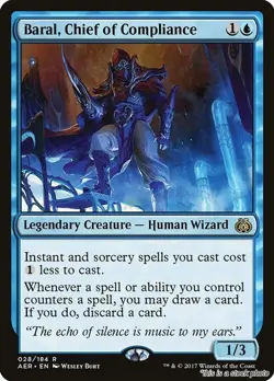 MTG Baral, Chief of Compliance 28 Aether Revolt NM Magic - Image 1
