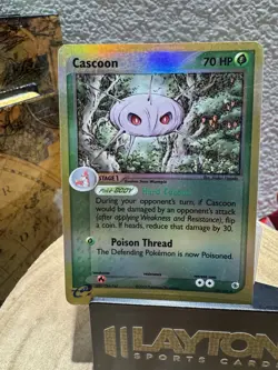 Pokemon Cascoon Ruby & Sapphire 26/109 70 HP Uncommon Reverse Holo 2003 - Image 3
