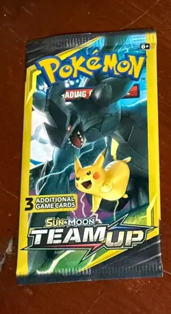 Pokemon Sun & Moon Team Up Booster Pack – 3 Card Mini Pack – 7.62g - Image 2