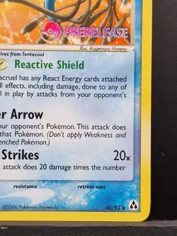 Tentacruel 45/92 PRERELEASE Uncommon Legend Maker Pokemon NM - Image 5