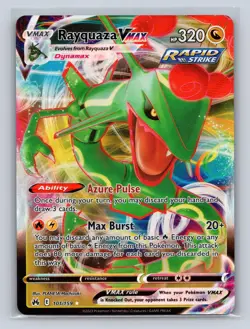 Rayquaza VMAX 101/159 Holo VMAX Rare Crown Zenith Pokemon NM - Image 1