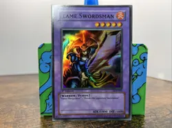 Yugioh! LOB-003 Flame Swordsman 1st Edition Asian English - Image 2