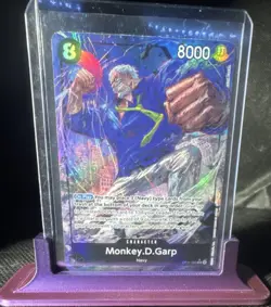 Bandai Monkey.D.Garp OP11-095 A Fist of Divine Speed SR Alt Art Foil 8000 - Image 1