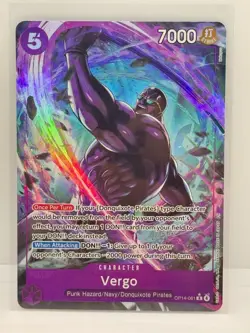 OP14-061 Vergo Alt Art One Piece The Azure Sea's Seven English Near Mint - Image 1