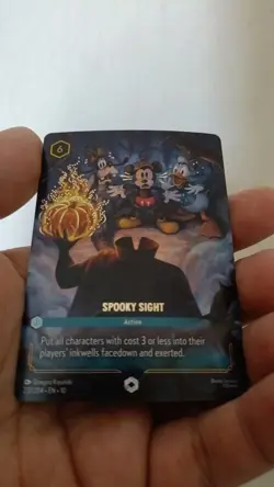 🔥 Disney Lorcana Spooky Sight Enchanted 237/204 Whispers in the Well PSA Ready - Image 1