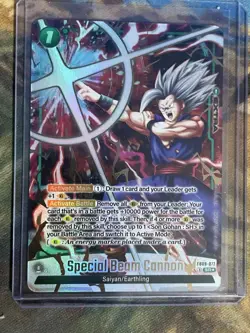 Special Beam Cannon FB09-072 SR * Alternate Art Dual Evolution Dragon Ball Card - Image 1