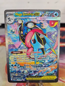 Pokemon card TGC Mega Greninja ex SIR 116/086 ENGLISH Chaos Rising NM - Image 1