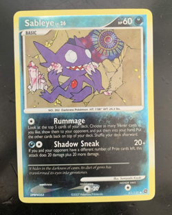 Pokemon Card • Sableye Secret Wonders 63/132 Reverse Holo - Image 1