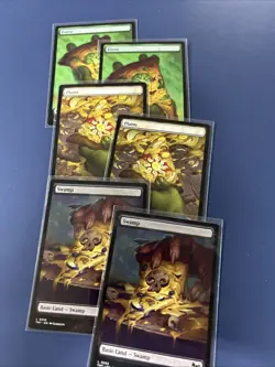 Mtg Tmnt Pizza Lands 2 Forest 2 Plains 2 Swamp - Image 1