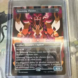 Magic: The Gathering Roaming Throne Artifact Creature Borderless LCI 0344 - Image 1