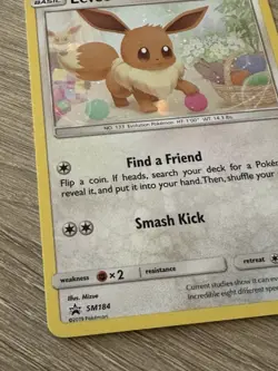 Eevee SM184 Promo Holo Near Mint Condition Black Star Promo - Image 2