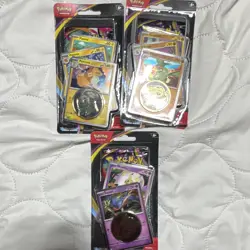 (3)Pokemon TCG Chaos Rising Blister Pack Pawmi Pawmo Pawmot Promo Card Coin 6+ - Image 1