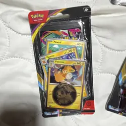 (3)Pokemon TCG Chaos Rising Blister Pack Pawmi Pawmo Pawmot Promo Card Coin 6+ - Image 3