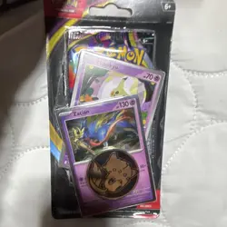 (3)Pokemon TCG Chaos Rising Blister Pack Pawmi Pawmo Pawmot Promo Card Coin 6+ - Image 4