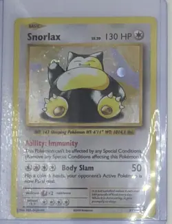 Pokemon Snorlax XY179 Holo Promo 130 HP Immunity Body Slam XY 2016 English - Image 1