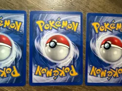 Raichu X 4 Pokemon Fossil Red Logo English Rare 1999-2000 Australian Print - Image 2