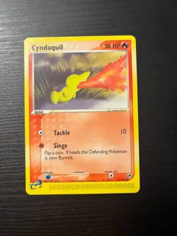 Cyndaquil 59/100 E-Series Common Pokemon TCG EX Sandstorm 2003 NM - Vintage! - Image 1