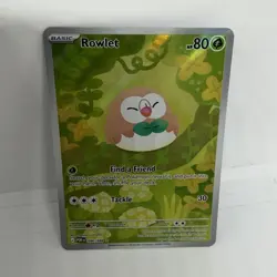 Pokemon Rowlet Holo 090/088 English Basic Grass HP 80 Pokemon TCG - Image 1