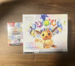 Pokemon TCG Scarlet & Violet—Prismatic Evolutions ETB & Booster Bundle (Sealed) - Image 1