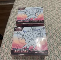 2 x Pokemon TCG: Chaos Rising Pokemon Center Elite Trainer Box PKC ETB IN HAND - Image 1