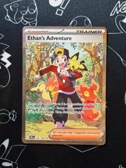 Ethan’s Adventure 236/182 Pokemon TCG Destined Rivals Special Illustration Rare - Image 1