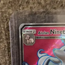 The Pokemon Company Alolan Ninetales GX 205/214 Lost Thunder Ultra Rare Holo - Image 2