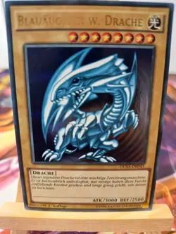 Blauaugiger weißer Drache DUSA-DE043 Ultra Rare Deutsch NM YUGIOH - Image 1