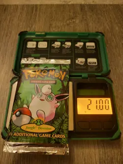 HEAVY 21g Pokemon Jungle 1999 Wigglytuff Artwork Booster Pack Factory Sealed - Image 1