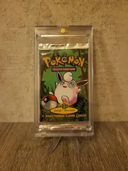 HEAVY 21g Pokemon Jungle 1999 Wigglytuff Artwork Booster Pack Factory Sealed - Image 3