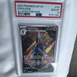 Pokemon Ceruledge Illustration Rare Holo Surging Sparks 197/191 PSA 10 2024 - Image 1