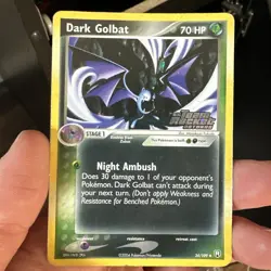 Pokemon Dark Golbat 34/109 - EX Team Rocket Returns - Reverse Holo - NM - Image 1