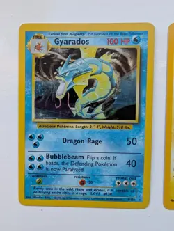 Gyarados 6/102 & Magneton 9/102 Holo - Pokemon Base Set - NM - Image 2