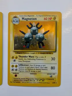 Gyarados 6/102 & Magneton 9/102 Holo - Pokemon Base Set - NM - Image 3