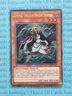 COTD-EN026 Lumina, Twilightsworn Shaman Secret Rare Yu-Gi-Oh Card 1st Edit New - Image 1