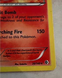 Charizard 20/149 Holo Pokemon Boundaries Crossed Pokemon TCG Cosmos Holo - Image 4