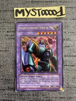 Carte Yu-gi-oh! Golem Foudroyant Heros Du Mal GLAS-FR039 1st Ultra Rare Occasion - Image 1