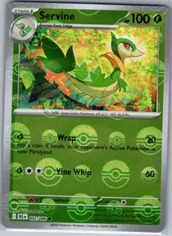 Servine Poke Ball 002/086 SV: Black Bolt - Pokemon Card - NM - Image 1