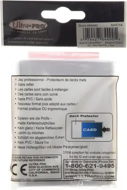 Ultra Pro SLEEVES Pro-Matte D12 Card Game (Clear) 74427844905 - Image 3