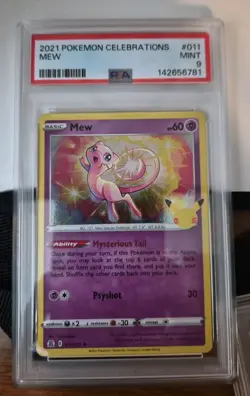 Pokemon Celebrations Mew Holo Rare Card 011/025 Pokemon TCG PSA 9 - Image 1