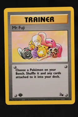 Mr. Fuji 1st Edition 58/62 LP+ Fossil Regular Uncommon Pokemon TCG Card - Image 1