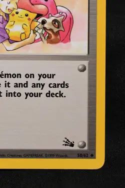 Mr. Fuji 1st Edition 58/62 LP+ Fossil Regular Uncommon Pokemon TCG Card - Image 4
