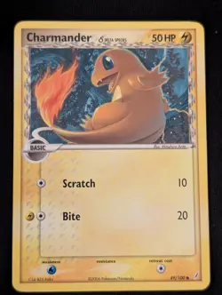 Charmander 49/100 Crystal Guardians - Pokemon Card LP - Image 1