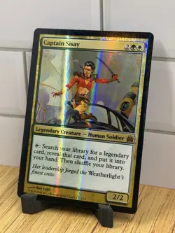 MTG Magic the Gathering Captain Sisay (2/15) FTV Legends LP FOIL - Image 2