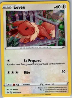 Eevee SWSH175 Holo SWSH: Sword & Shield Promo Cards - Pokemon Card - NM - Image 1